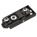 T-type Linear Mounting Plate 0mm Euroscrews 15mm Noir